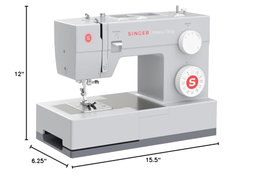SINGER Heavy Duty 4423 High Speed Sewing Machine with Accessory Kit | Strong Motor With Enhanced Piercing Power, 97 Stitch Applications, Full Metal frame, 1-step Buttonhole & LED Light