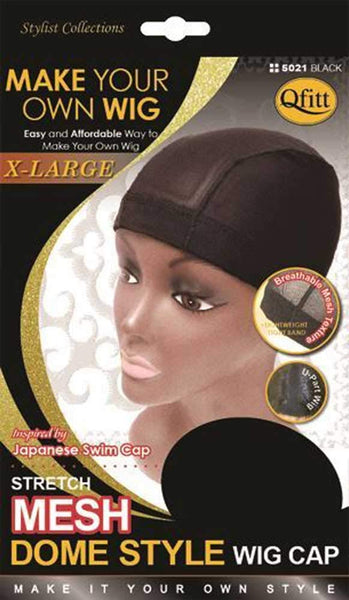 (6 Pack) Qfitt - Mesh Dome Style Wig Cap #5011