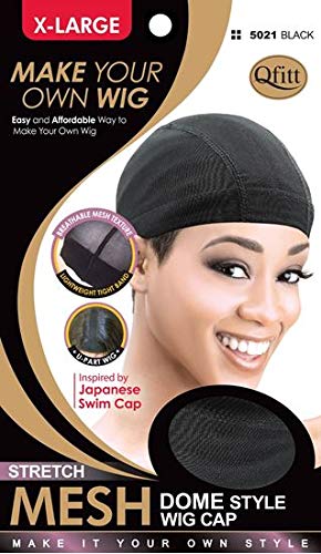 (6 Pack) Qfitt - Mesh Dome Style Wig Cap #5011