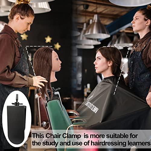 Mannequin Clamp Stand for Chair, Mannequin Head stand for Hairdresser Practice Braiding Hair Styling with Clamp stand (1 Pack)