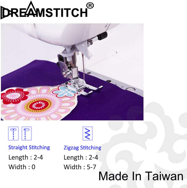 DREAMSTITCH Snap On 7mm Open Toe Foot Appliqué Presser Foot for Brother, Babylock, Singer, Babylock, Elna, Janome, Juki and More Sewing Machine ALT: 40080962, 718W, JU-5900-01Z
