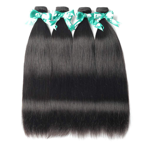 Body Wave 3 Bundles with Frontal Human Hair Bundles with Lace Frontal (18 20 22+18, Natural Black) Brazilian Body Wave Hair Virgin Hair Ear to Ear 13x4 Frontal Natural Black