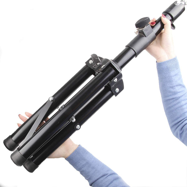 AliLeader 55 Inch Wig Stand Tripod with Head Heavy Duty Wig Stand Tripod Wig Head Stand Wig Tripod Stand with Tool Tray (Mannequin Head Not Included)