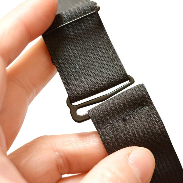 YANTAISIYU 5 Pieces Black Adjustable Wig Elastic Bands Adjustable Elastic Wig Straps for Making Wig Cap Accessories (2.5cm)