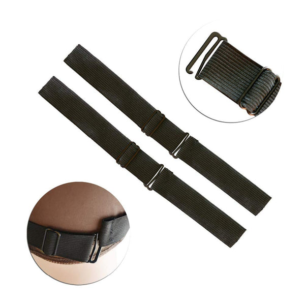 YANTAISIYU 5 Pieces Black Adjustable Wig Elastic Bands Adjustable Elastic Wig Straps for Making Wig Cap Accessories (2.5cm)