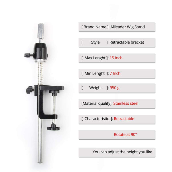 AliLeader 55 Inch Wig Stand Tripod with Head Heavy Duty Wig Stand Tripod Wig Head Stand Wig Tripod Stand with Tool Tray (Mannequin Head Not Included)