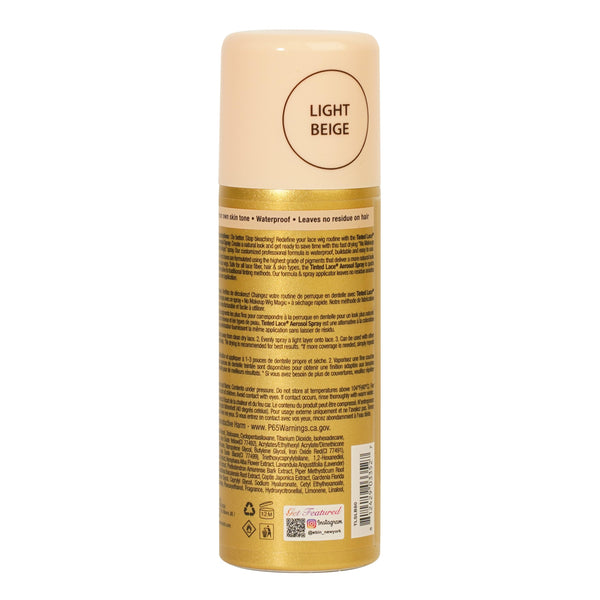 EBIN NEW YORK Tinted Lace Spray Cool Deep Brown | Quick Dry, Water Resistant & High Pigment Lace Tint for Wig | Even Spray, No Residue & Natural Finish | 2.7 Fl Oz