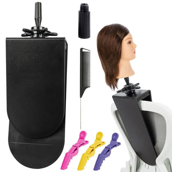 Mannequin Clamp Stand for Chair, Mannequin Head stand for Hairdresser Practice Braiding Hair Styling with Clamp stand (1 Pack)
