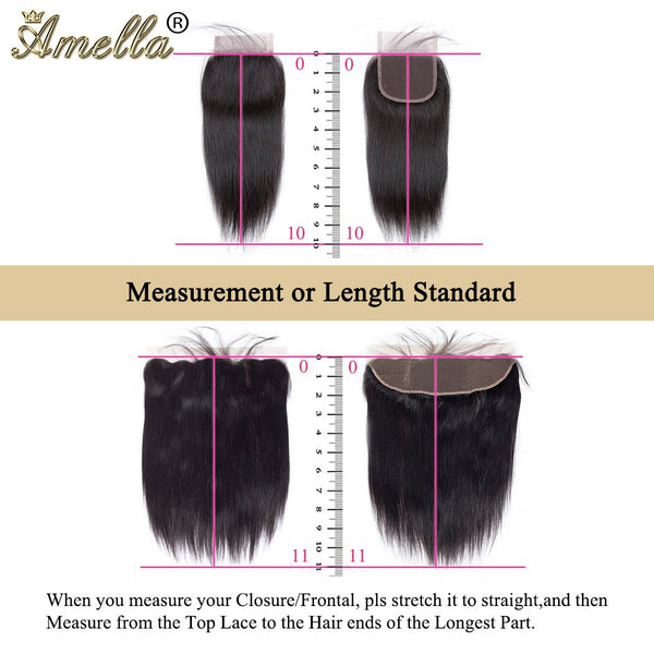 Amella Hair 8A Brazilian Body Wave Virgin Hair 3 Bundles with Three Part Closure (14 16 18+12,Natural Black) 100% Unprocessed Brazilian Body Wave Human Hair Weft with Lace Closure Brazilian Body Wave