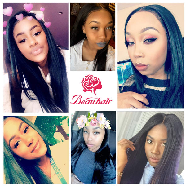 Body Wave 3 Bundles with Frontal Human Hair Bundles with Lace Frontal (18 20 22+18, Natural Black) Brazilian Body Wave Hair Virgin Hair Ear to Ear 13x4 Frontal Natural Black