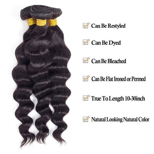12A Grade Brazilian Virgin Hair Straight 3 Bundles with Closure (18 20 22+16"Closure) 100% Unprocessed Virgin Brazilian Remy Straight Human Hair Bundles with Lace Closure Natural Color