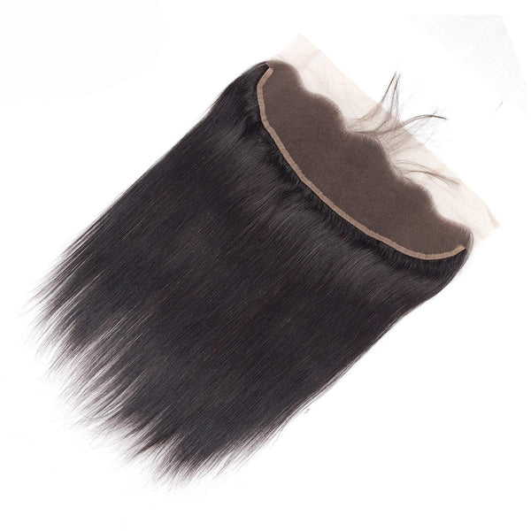 Body Wave 3 Bundles with Frontal Human Hair Bundles with Lace Frontal (18 20 22+18, Natural Black) Brazilian Body Wave Hair Virgin Hair Ear to Ear 13x4 Frontal Natural Black