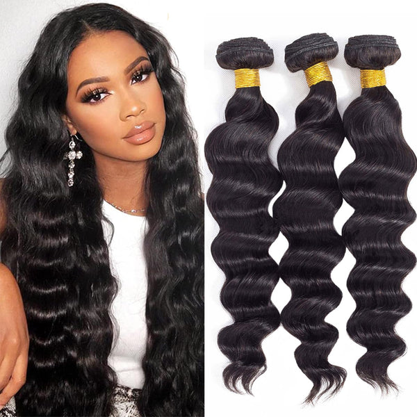 12A Grade Brazilian Virgin Hair Straight 3 Bundles with Closure (18 20 22+16"Closure) 100% Unprocessed Virgin Brazilian Remy Straight Human Hair Bundles with Lace Closure Natural Color