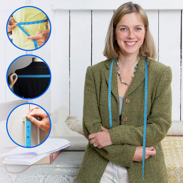 FF Elaine 24 Pcs Double-Scale 60-Inch/150cm Soft Tape Measure Ruler Bulk for Sewing Tailor Cloth Weight Loss Medical Body Measurement Sewing Supplies Knitting Projects - 6 Colors