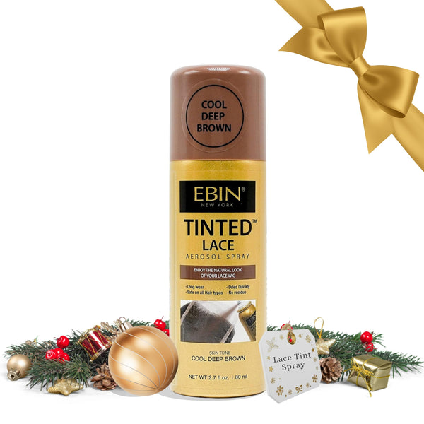EBIN NEW YORK Tinted Lace Spray Cool Deep Brown | Quick Dry, Water Resistant & High Pigment Lace Tint for Wig | Even Spray, No Residue & Natural Finish | 2.7 Fl Oz